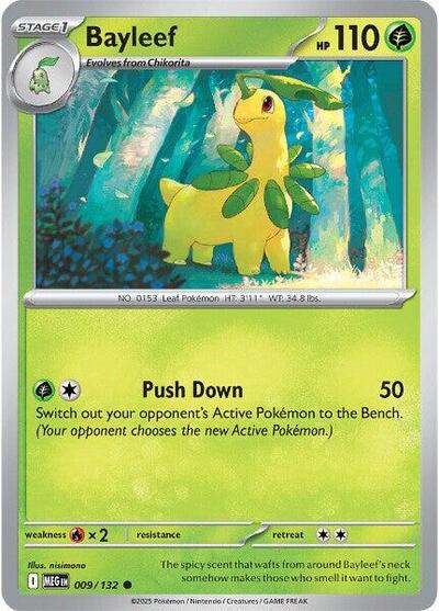 ME01: Mega Evolution (MEG) - Bayleef (#009/132, Common) ()