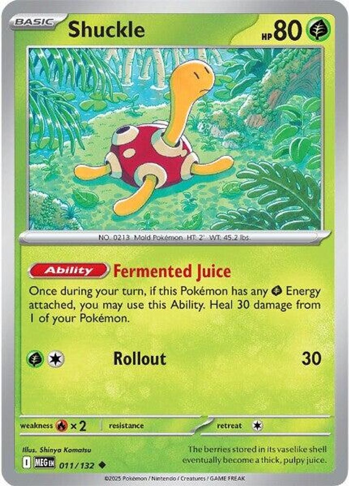 ME01: Mega Evolution (MEG) - Shuckle - 011/132 (#011/132, Uncommon) ()