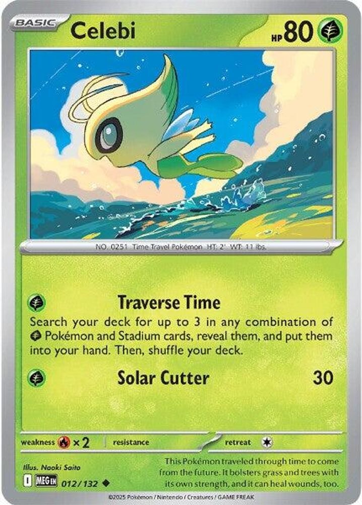 ME01: Mega Evolution (MEG) - Celebi (#012/132, Uncommon) ()