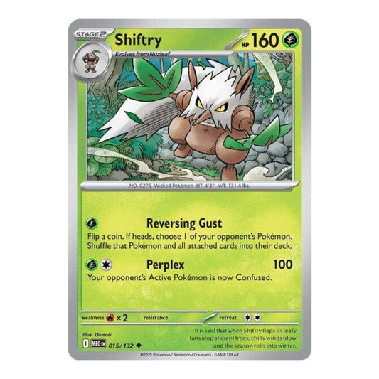 ME01: Mega Evolution (MEG) - Shiftry (#015/132) (Near Mint)