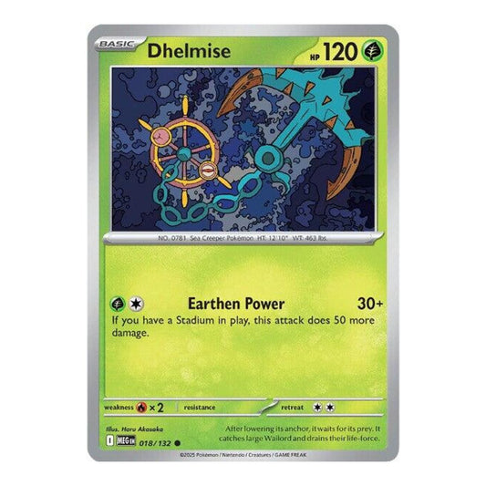 ME01: Mega Evolution (MEG) - Dhelmise (#018/132) (Near Mint)