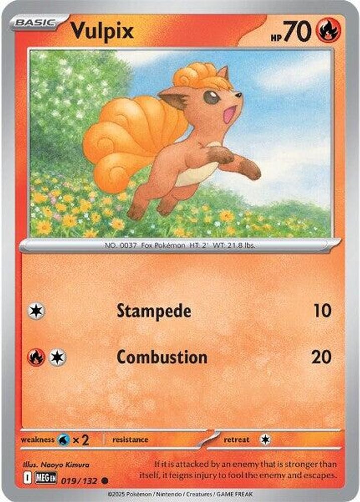 ME01: Mega Evolution (MEG) - Vulpix - 019/132 (#019/132, Common) ()