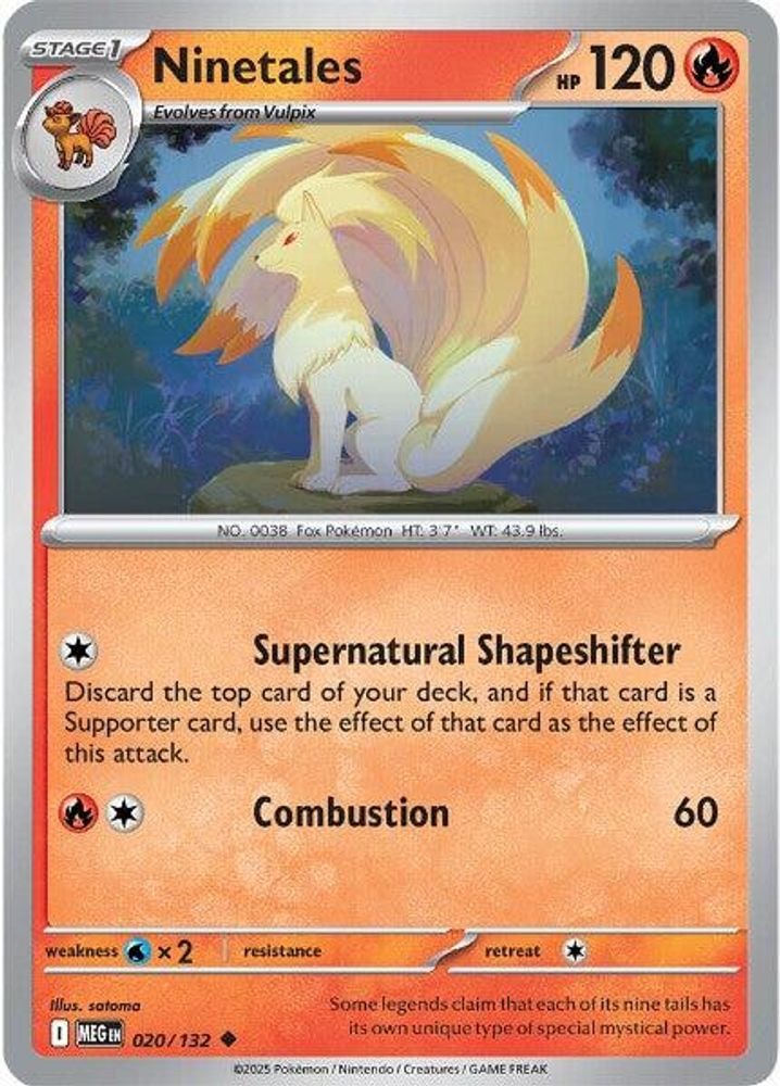 ME01: Mega Evolution (MEG) - Ninetales (#020/132, Uncommon) ()