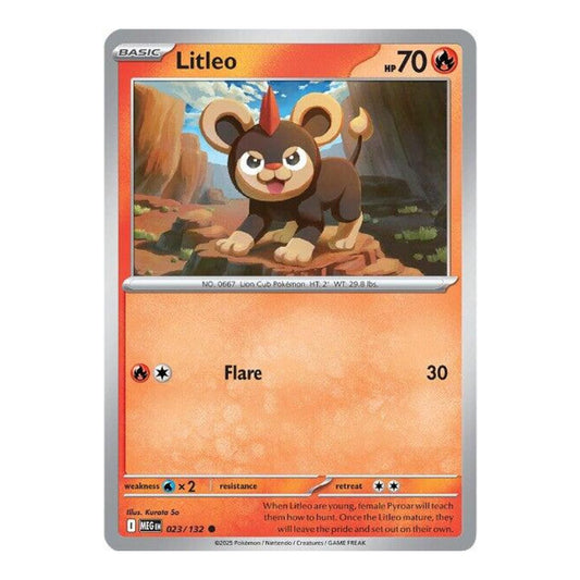 ME01: Mega Evolution (MEG) - Litleo 023 132 (#023/132) (Near Mint)