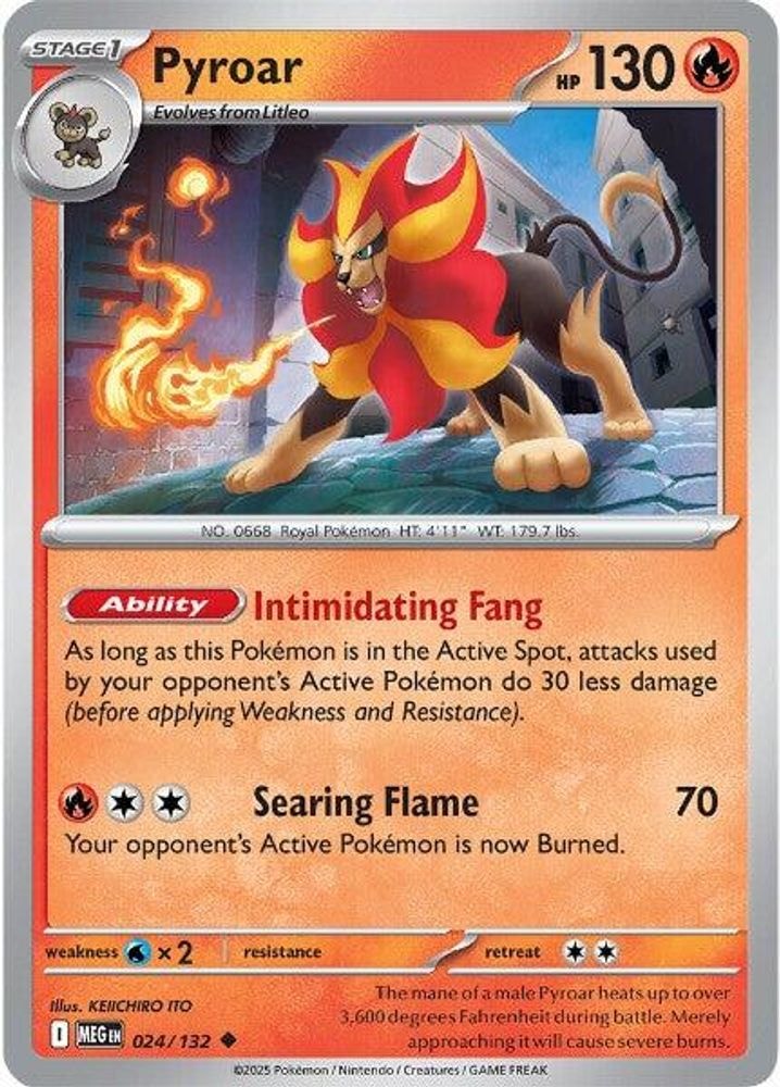 ME01: Mega Evolution (MEG) - Pyroar (#024/132, Uncommon) ()