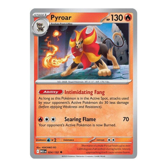 ME01: Mega Evolution (MEG) - Pyroar (#024/132) (Near Mint)