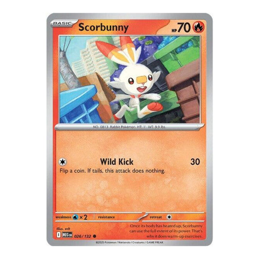 ME01: Mega Evolution (MEG) - Scorbunny (#026/132) (Near Mint)