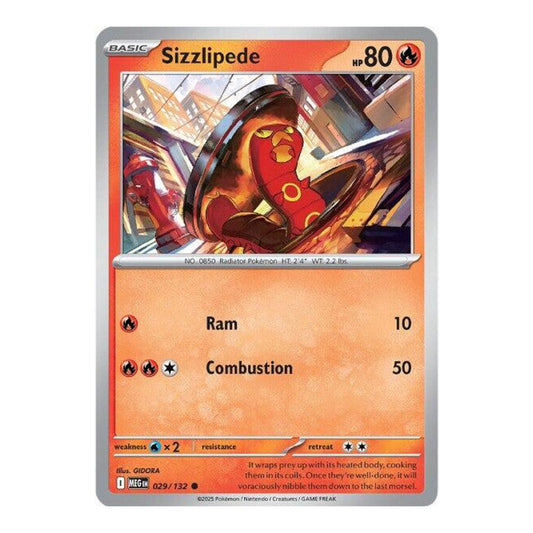 ME01: Mega Evolution (MEG) - Sizzlipede (#029/132) (Near Mint)