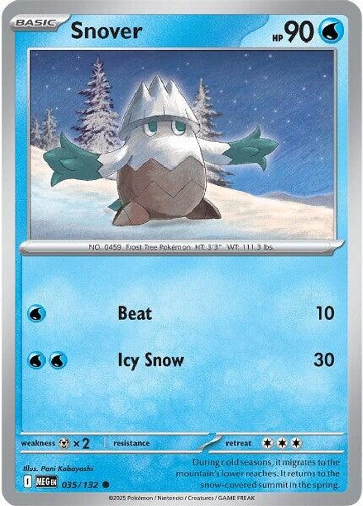 ME01: Mega Evolution (MEG) - Snover - 035/132 (#035/132, Common) ()