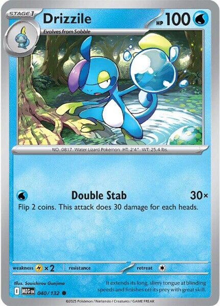 ME01: Mega Evolution (MEG) - Drizzile (#040/132, Common) ()