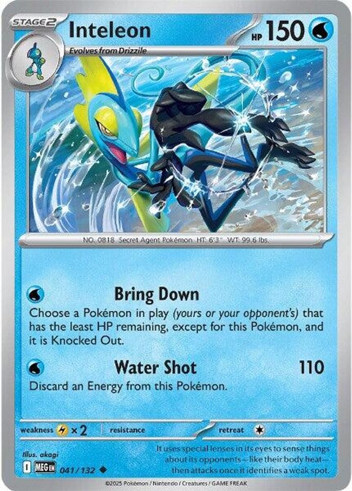 ME01: Mega Evolution (MEG) - Inteleon - 041/132 (#041/132, Uncommon) ()