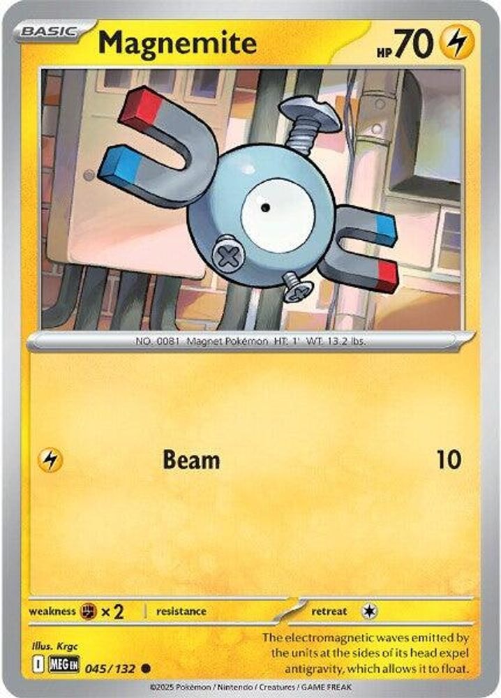 ME01: Mega Evolution (MEG) - Magnemite (#045/132, Common) ()