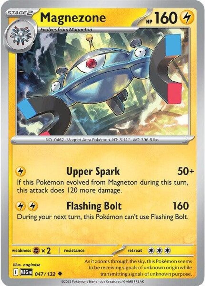 ME01: Mega Evolution (MEG) - Magnezone (#047/132, Uncommon) ()