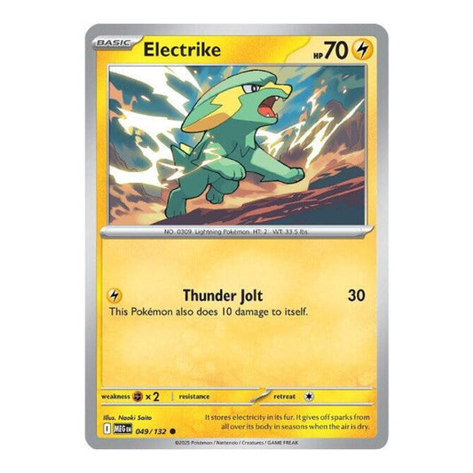 ME01: Mega Evolution (MEG) - Electrike (#049/132) (Near Mint)