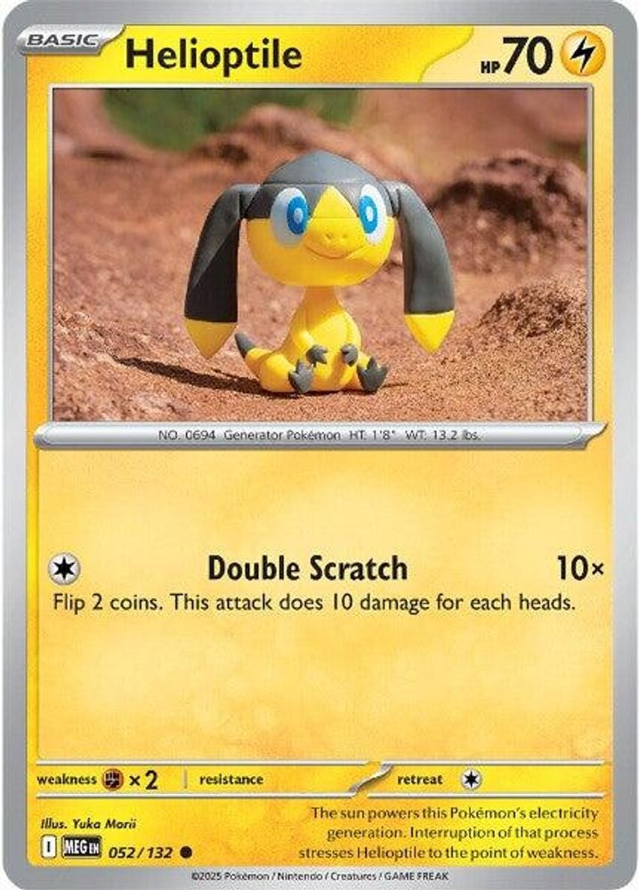 ME01: Mega Evolution (MEG) - Helioptile - 052/132 (#052/132, Common) ()