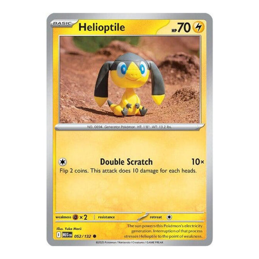 ME01: Mega Evolution (MEG) - Helioptile 052 132 (#052/132) (Near Mint)