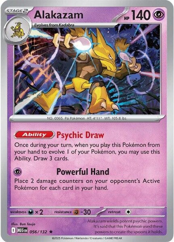 ME01: Mega Evolution (MEG) - Alakazam (#056/132, Rare) ()