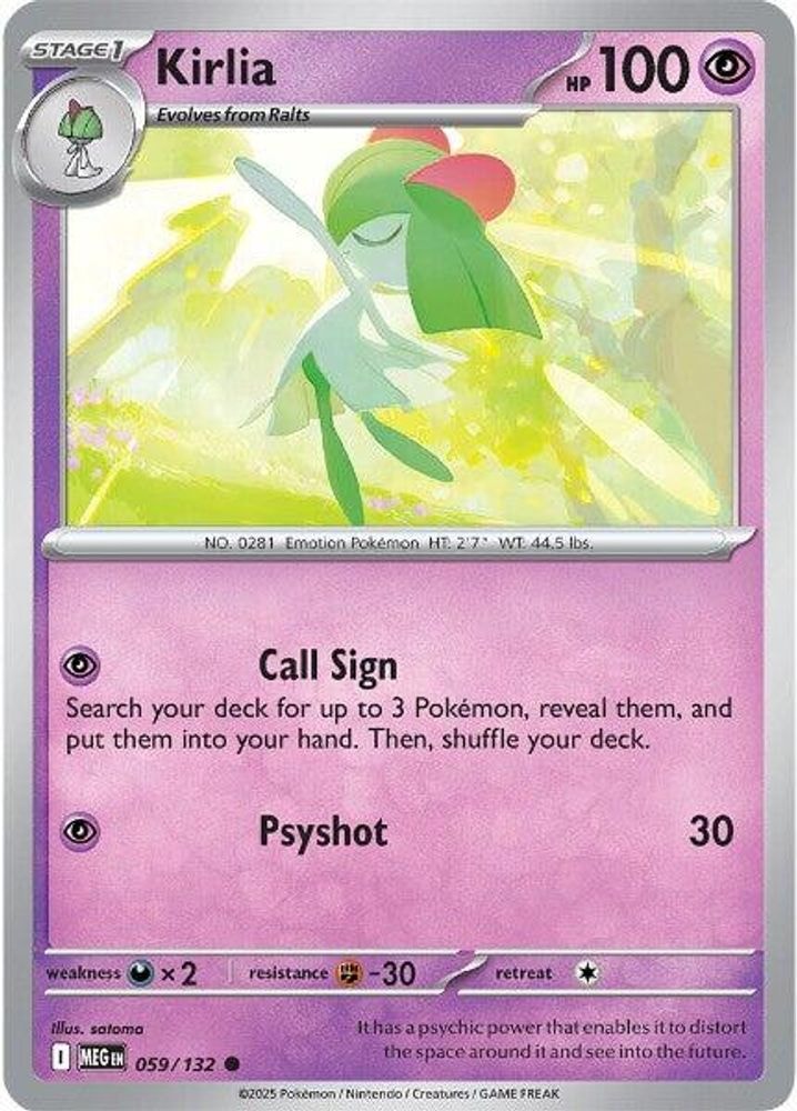 ME01: Mega Evolution (MEG) - Kirlia (#059/132, Common) ()