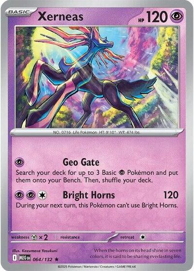 ME01: Mega Evolution (MEG) - Xerneas (#064/132, Rare) ()