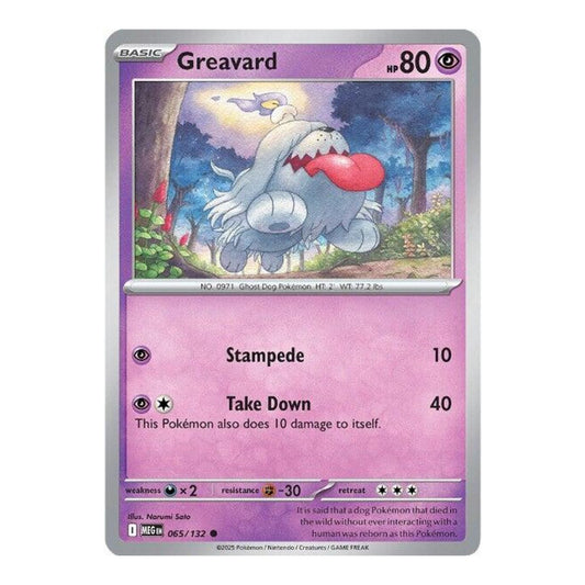 ME01: Mega Evolution (MEG) - Greavard (#065/132) (Near Mint)