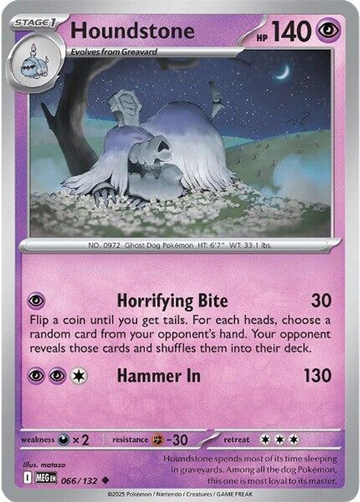 ME01: Mega Evolution (MEG) - Houndstone - 066/132 (#066/132, Uncommon) ()