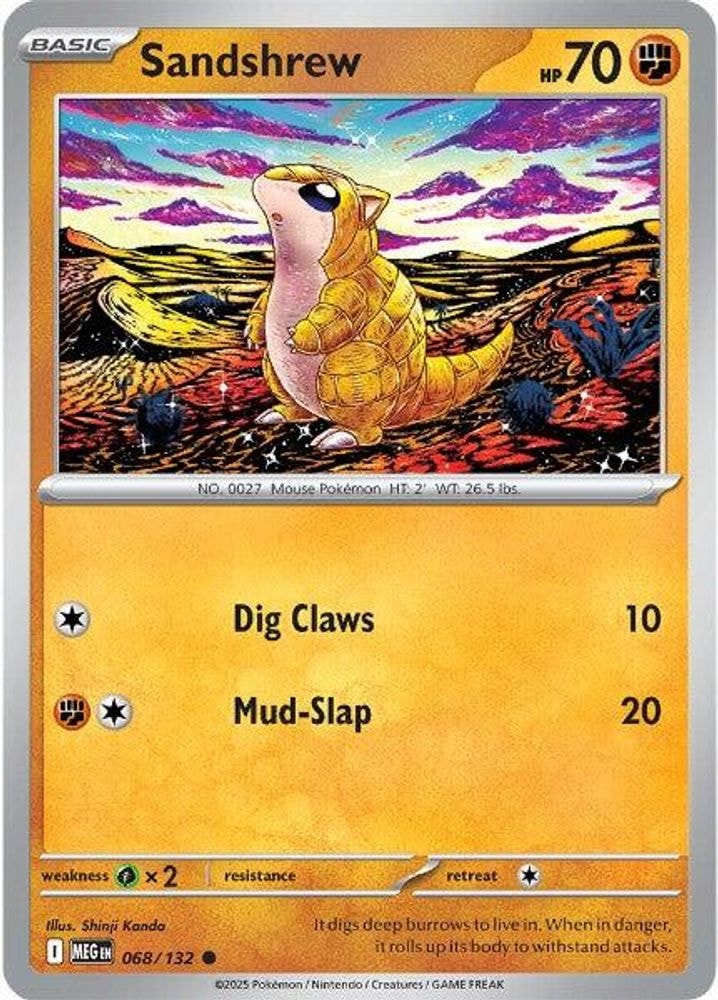 ME01: Mega Evolution (MEG) - Sandshrew (#068/132, Common) ()