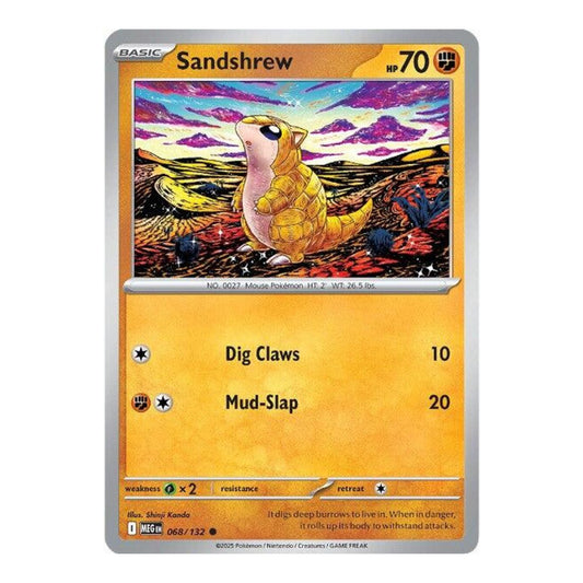 ME01: Mega Evolution (MEG) - Sandshrew (#068/132) (Near Mint)