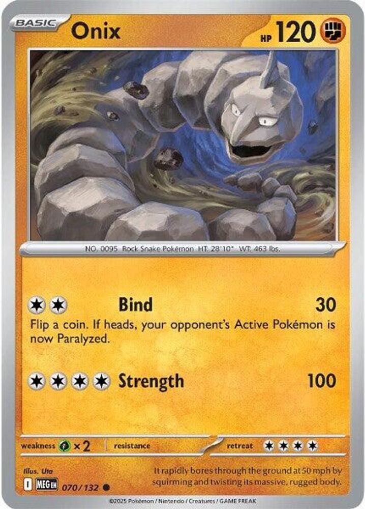 ME01: Mega Evolution (MEG) - Onix (#070/132, Common) ()