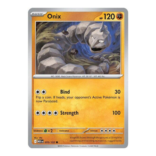 ME01: Mega Evolution (MEG) - Onix (#070/132) (Near Mint)