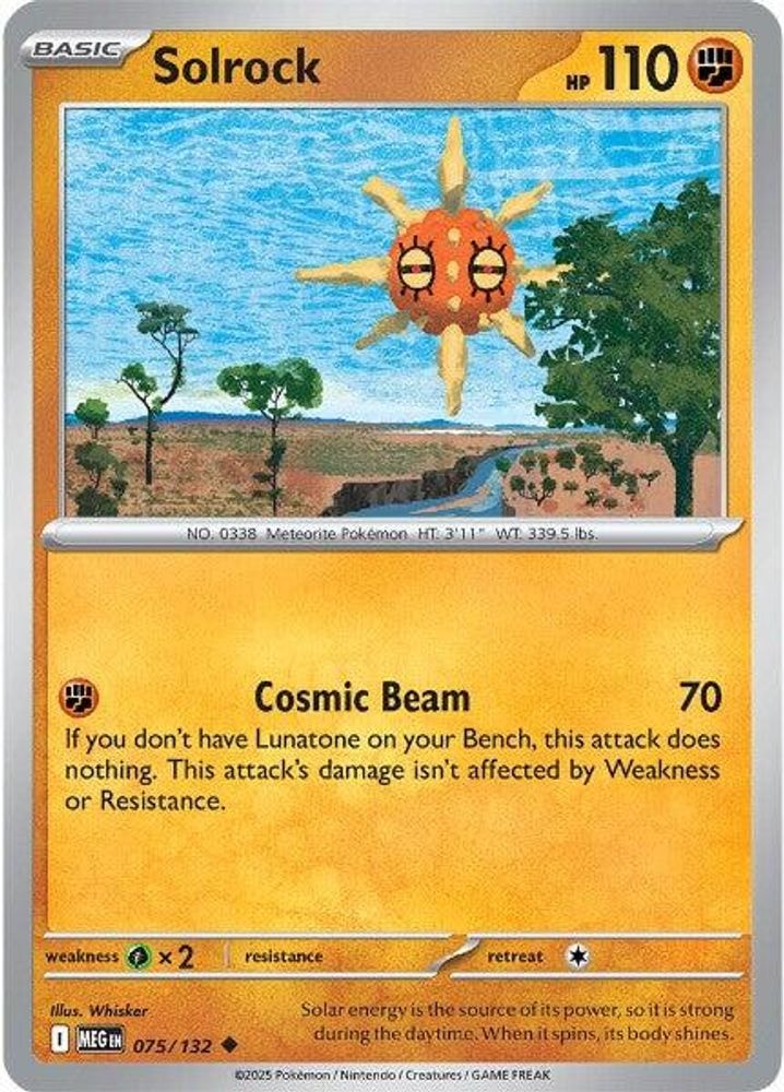 ME01: Mega Evolution (MEG) - Solrock (#075/132, Uncommon) ()