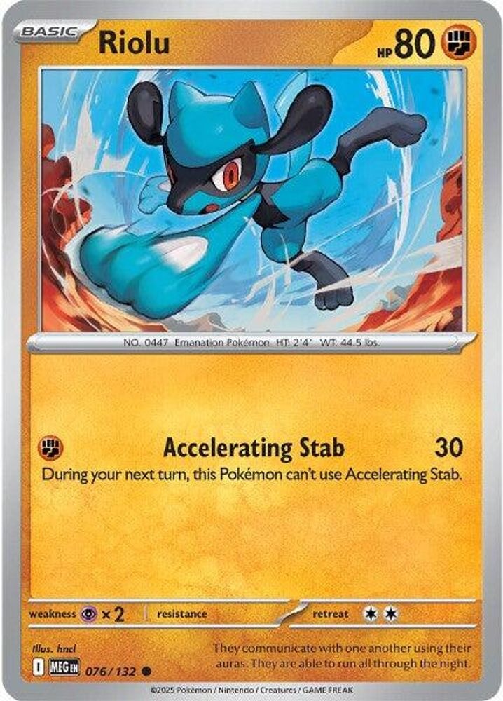 ME01: Mega Evolution (MEG) - Riolu (#076/132, Common) ()