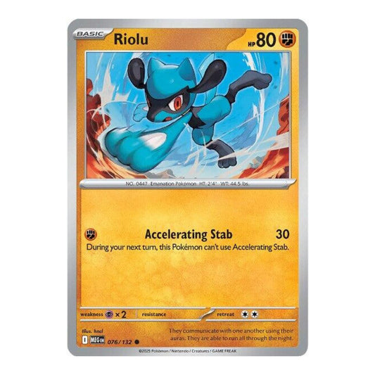 ME01: Mega Evolution (MEG) - Riolu (#076/132) (Near Mint)