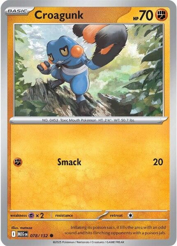 ME01: Mega Evolution (MEG) - Croagunk (#078/132, Common) ()