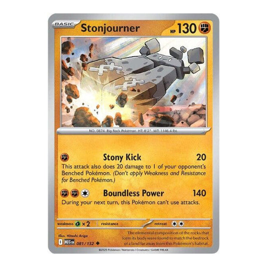 ME01: Mega Evolution (MEG) - Stonjourner (#081/132) (Near Mint)