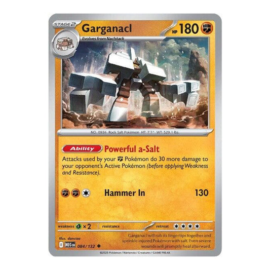 ME01: Mega Evolution (MEG) - Garganacl 084 132 (#084/132) (Near Mint)