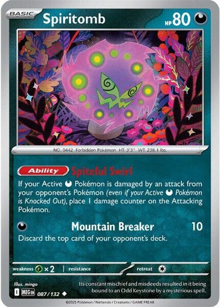 ME01: Mega Evolution (MEG) - Spiritomb - 087/132 (#087/132, Uncommon) ()