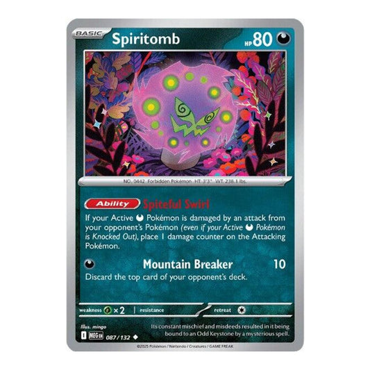 ME01: Mega Evolution (MEG) - Spiritomb 087 132 (#087/132) (Near Mint)