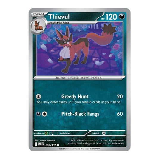 ME01: Mega Evolution (MEG) - Thievul (#090/132) (Near Mint)