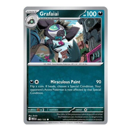 ME01: Mega Evolution (MEG) - Grafaiai (#092/132) (Near Mint)