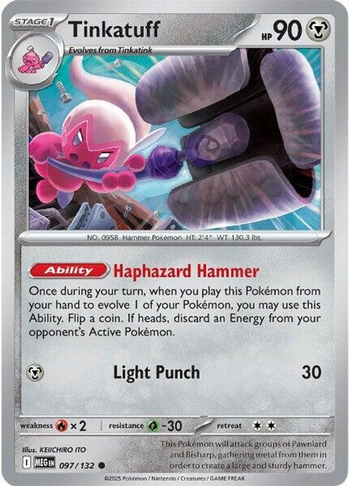 ME01: Mega Evolution (MEG) - Tinkatuff (#097/132, Common) ()