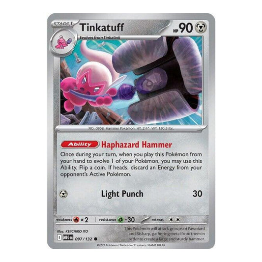 ME01: Mega Evolution (MEG) - Tinkatuff (#097/132) (Near Mint)