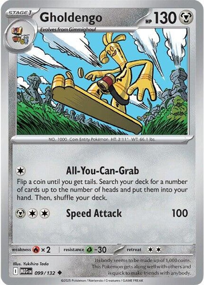 ME01: Mega Evolution (MEG) - Gholdengo (#099/132, Uncommon) ()
