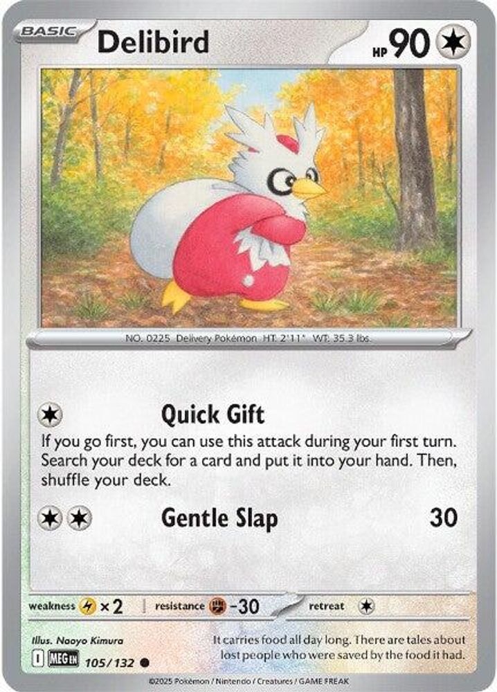 ME01: Mega Evolution (MEG) - Delibird - 105/132 (#105/132, Common) ()