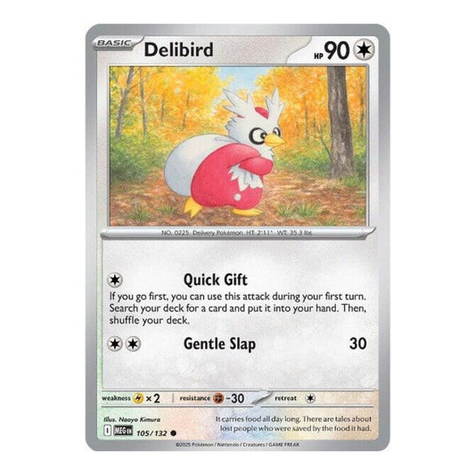 ME01: Mega Evolution (MEG) - Delibird 105 132 (#105/132) (Near Mint)