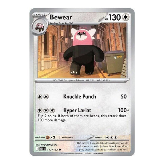 ME01: Mega Evolution (MEG) - Bewear (#112/132) (Near Mint)