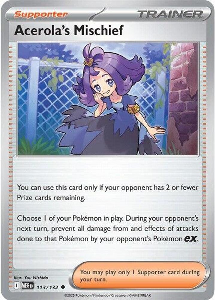 ME01: Mega Evolution (MEG) - Acerola's Mischief - 113/132 (#113/132, Uncommon) ()