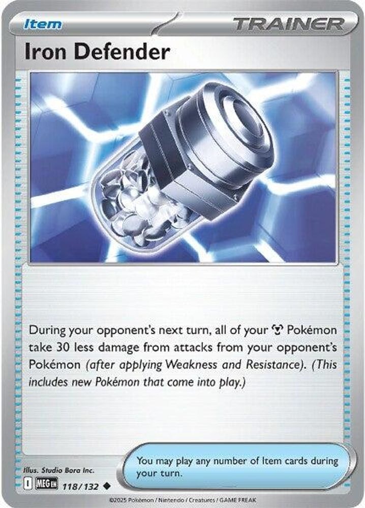 ME01: Mega Evolution (MEG) - Iron Defender (#118/132, Uncommon) ()