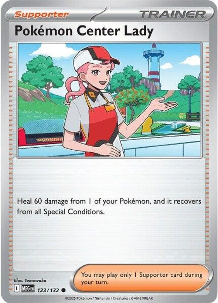 ME01: Mega Evolution (MEG) - Pokemon Center Lady (#123/132, Common) ()