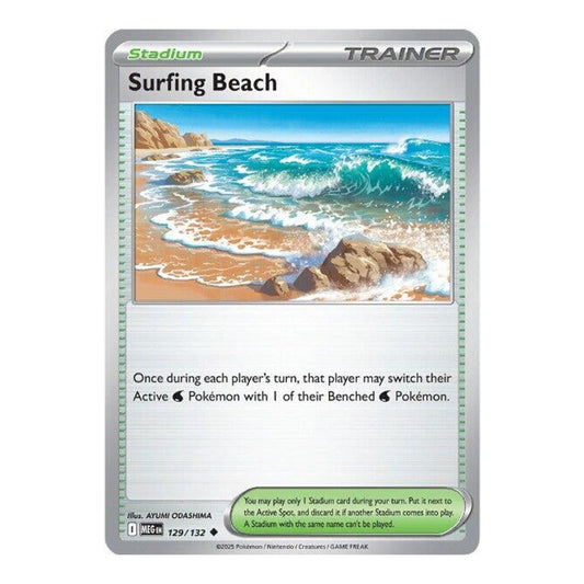 ME01: Mega Evolution (MEG) - Surfing Beach (#129/132) (Near Mint)