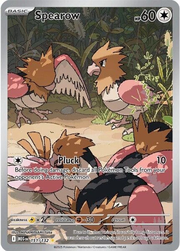ME01: Mega Evolution (MEG) - Spearow - 151/132 (#151/132, Illustration Rare) ()